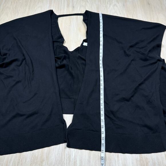Lululemon Free to Coast Wrap Black Open-Back Lightweight Knit Layering Piece OS - Picture 4 of 11